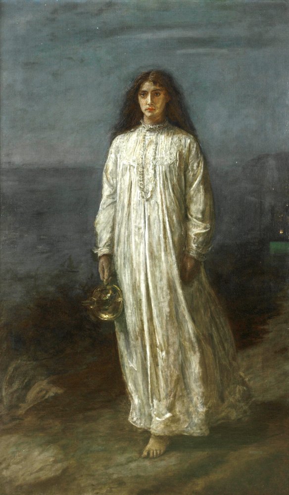 El sonámbulo de John Everett Millais