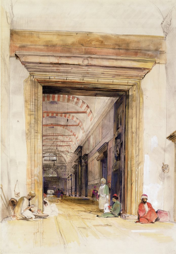 La Gran Puerta de la Mezquita de Santa Sofía, Constantinopla de John Frederick Lewis