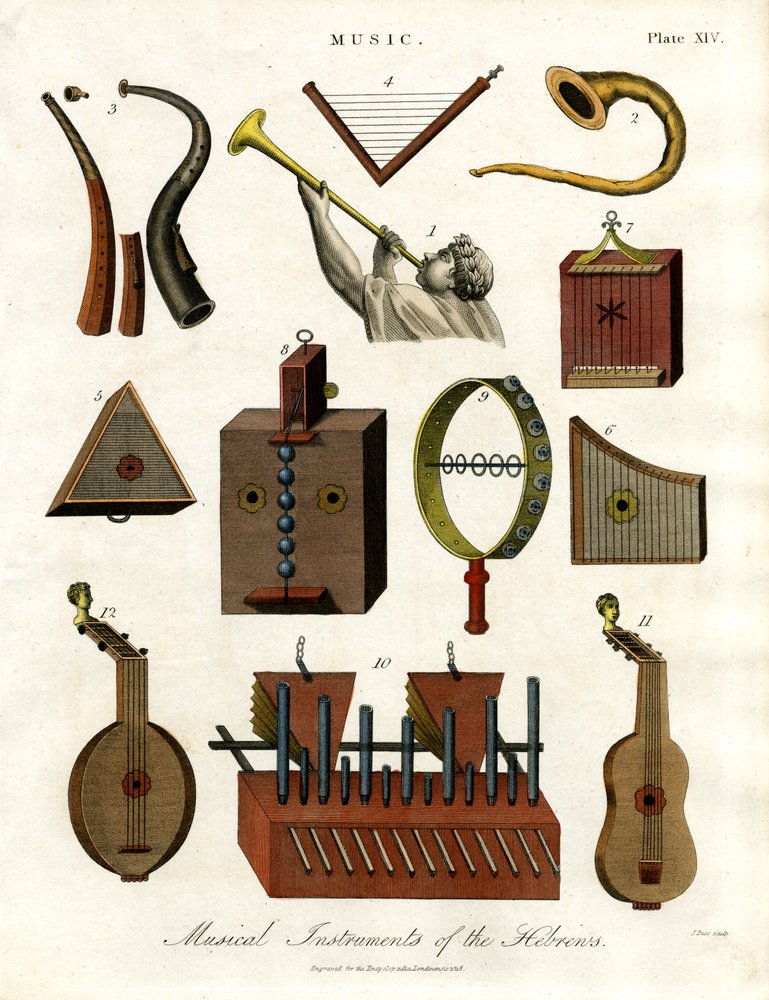 Instrumentos musicales de los hebreos de John Pass