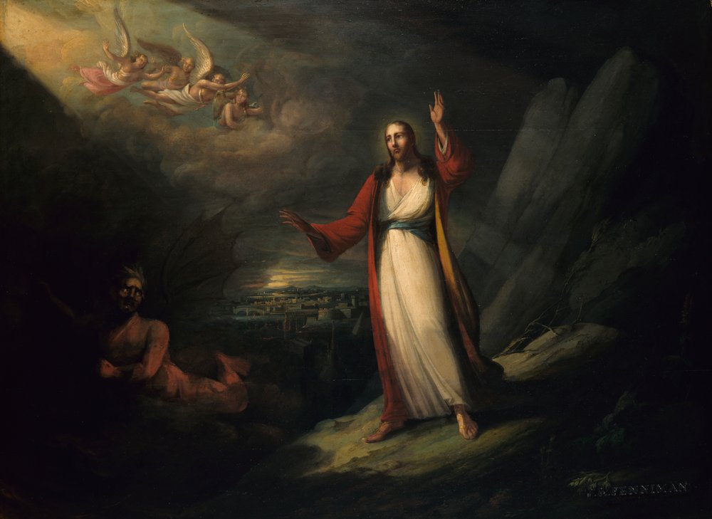 Cristo Tentado por el Diablo, 1818 de John Ritto Penniman