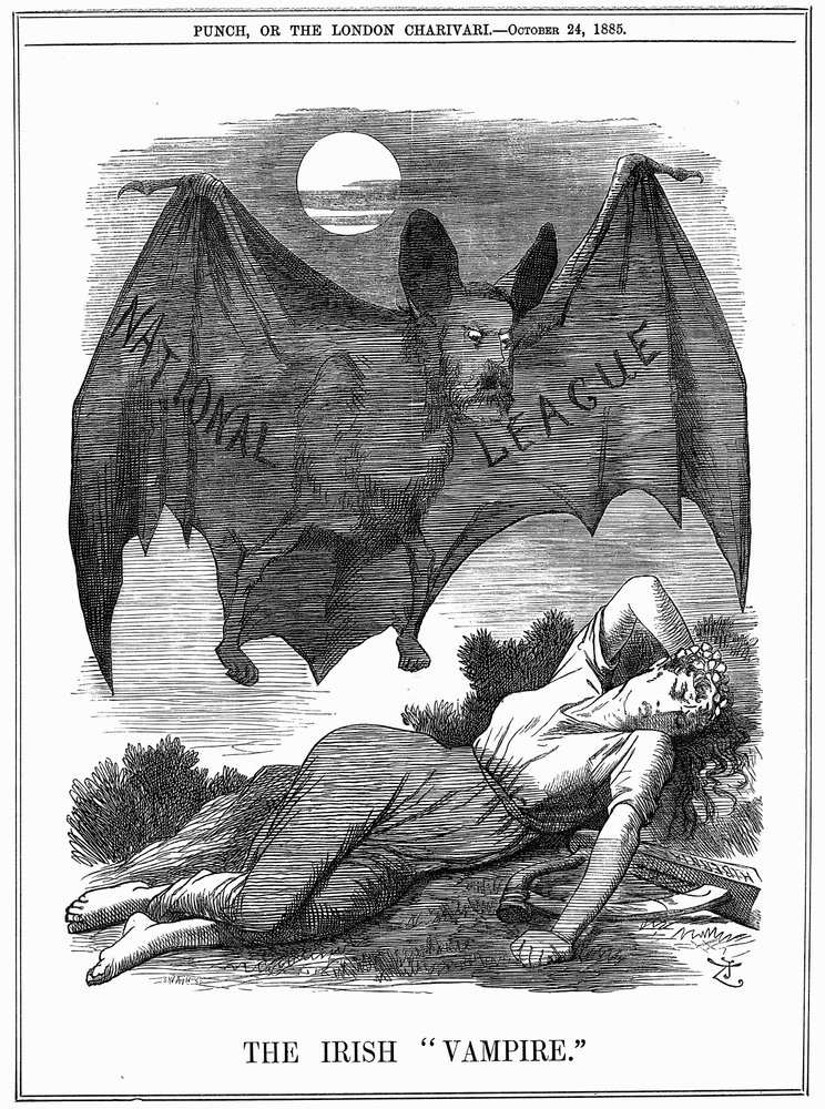 El vampiro irlandés, 1885 de John Tenniel