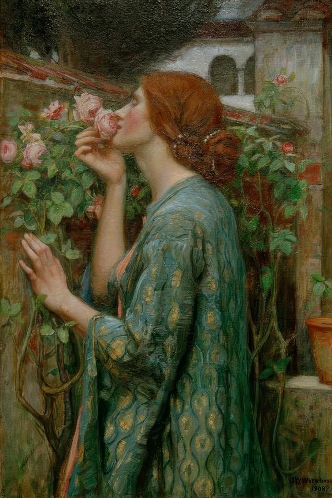 El alma de la rosa de John William Waterhouse