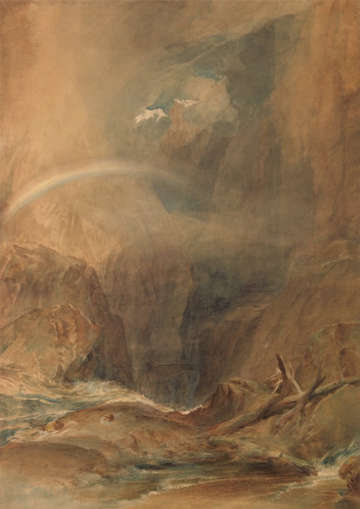Puente del Diablo, paso de San Gotardo de Joseph Mallord William Turner