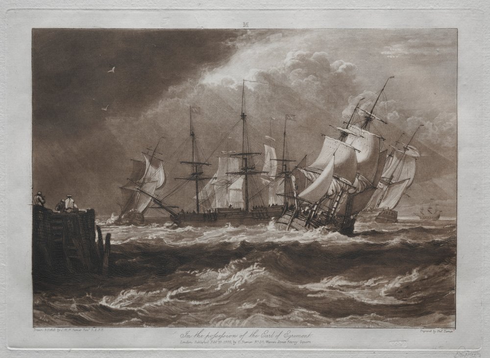 Liber Studiorum: Barcos en una Brisa de Joseph Mallord William Turner