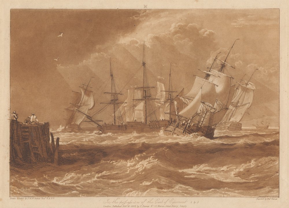 Barcos en la brisa de Joseph Mallord William Turner