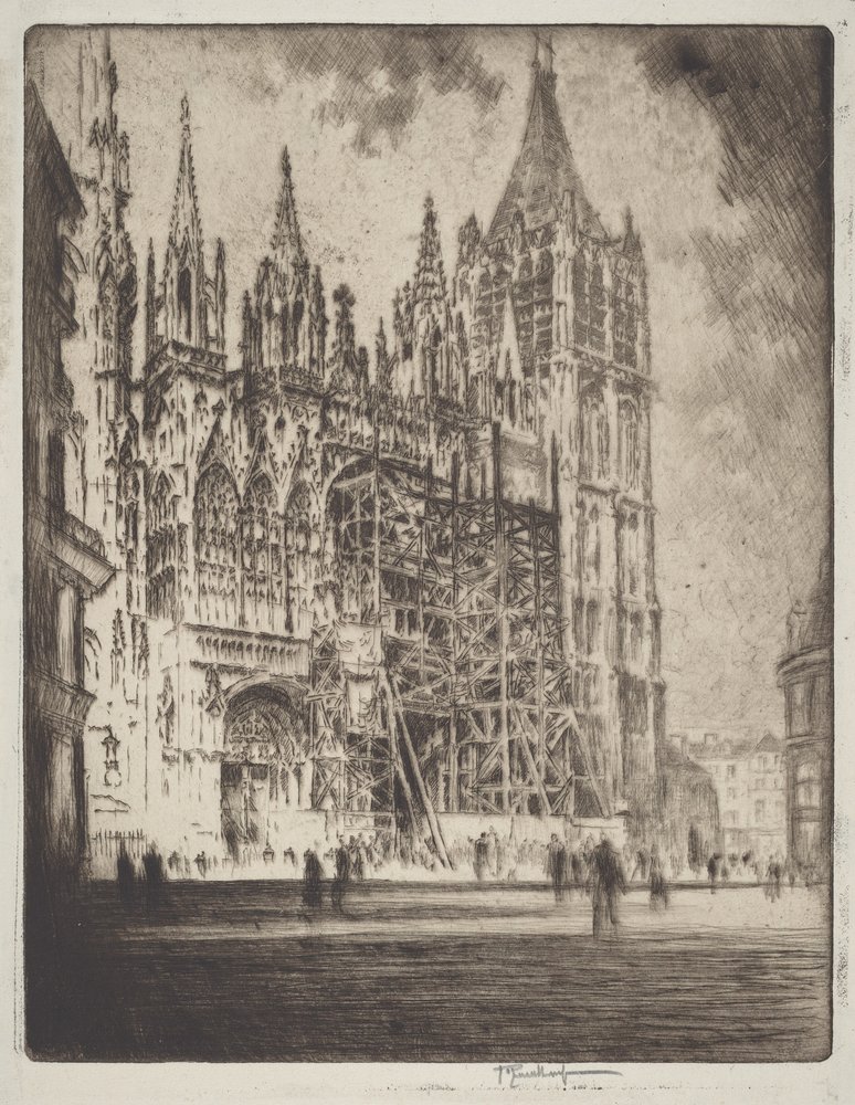 La Fachada Oeste, Catedral de Ruan | Joseph Pennell