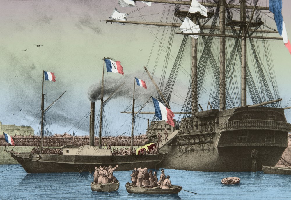 El féretro de Napoleón llega a Cherburgo de Josse Photo