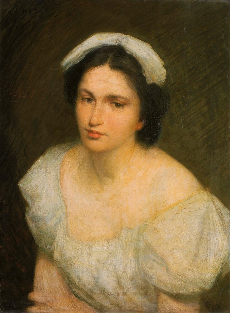 Una chica alsaciana de Julian Alden Weir