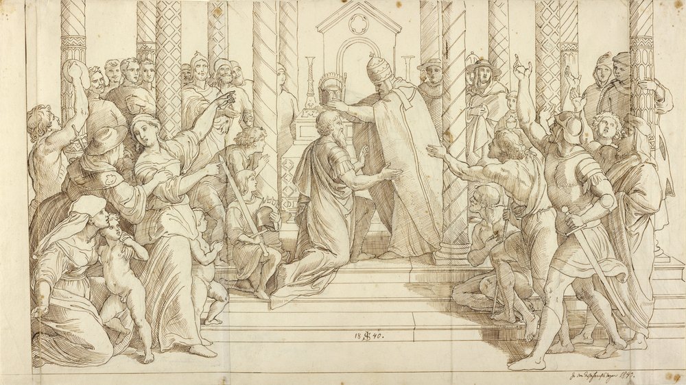 La coronación de Carlomagno de Julius Schnorr von Carolsfeld