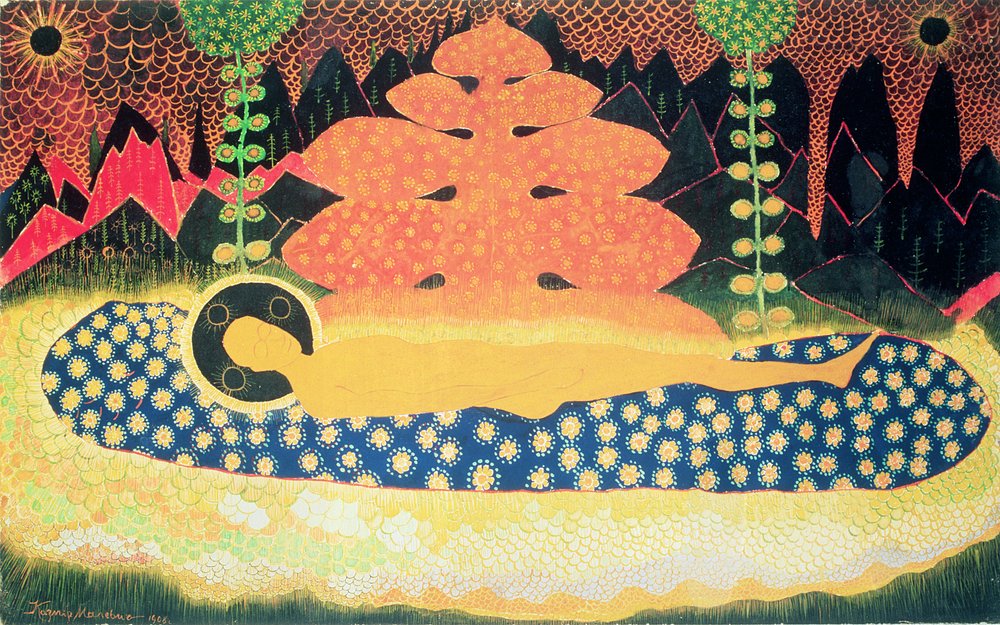 Composición, 1908 de Kazimir Severinovich Malevich