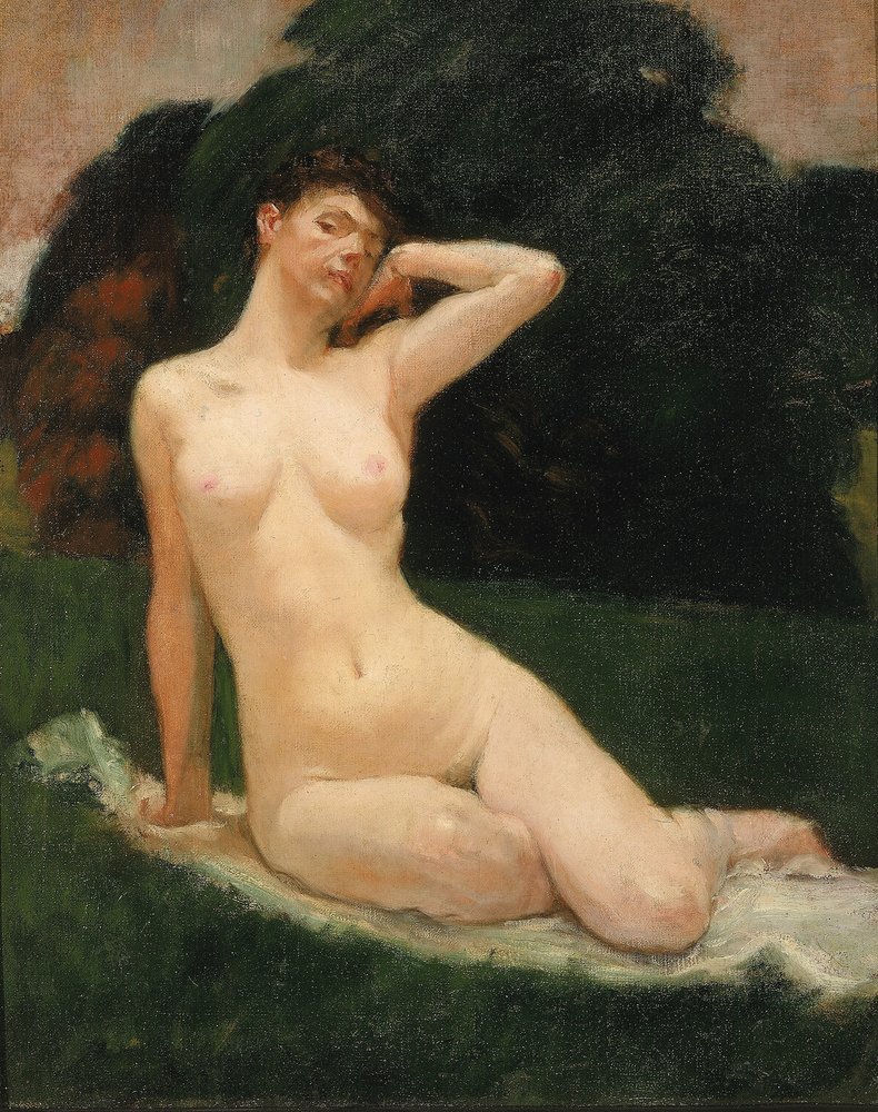 Estudio para "Evening de Kenyon Cox