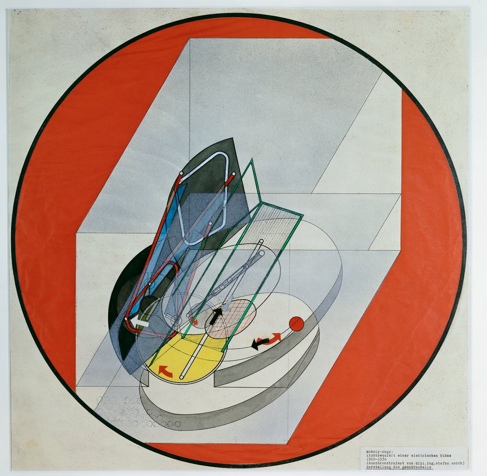 Puntal luminoso de un escenario eléctrico de Laszlo Moholy-Nagy