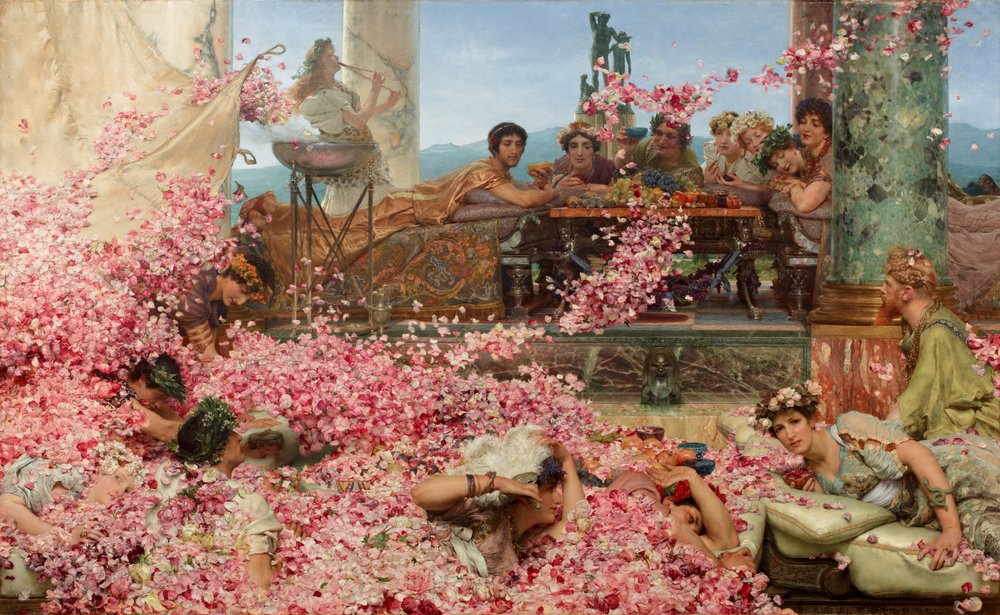 Las rosas de Heliogábalo de Lawrence Alma-Tadema