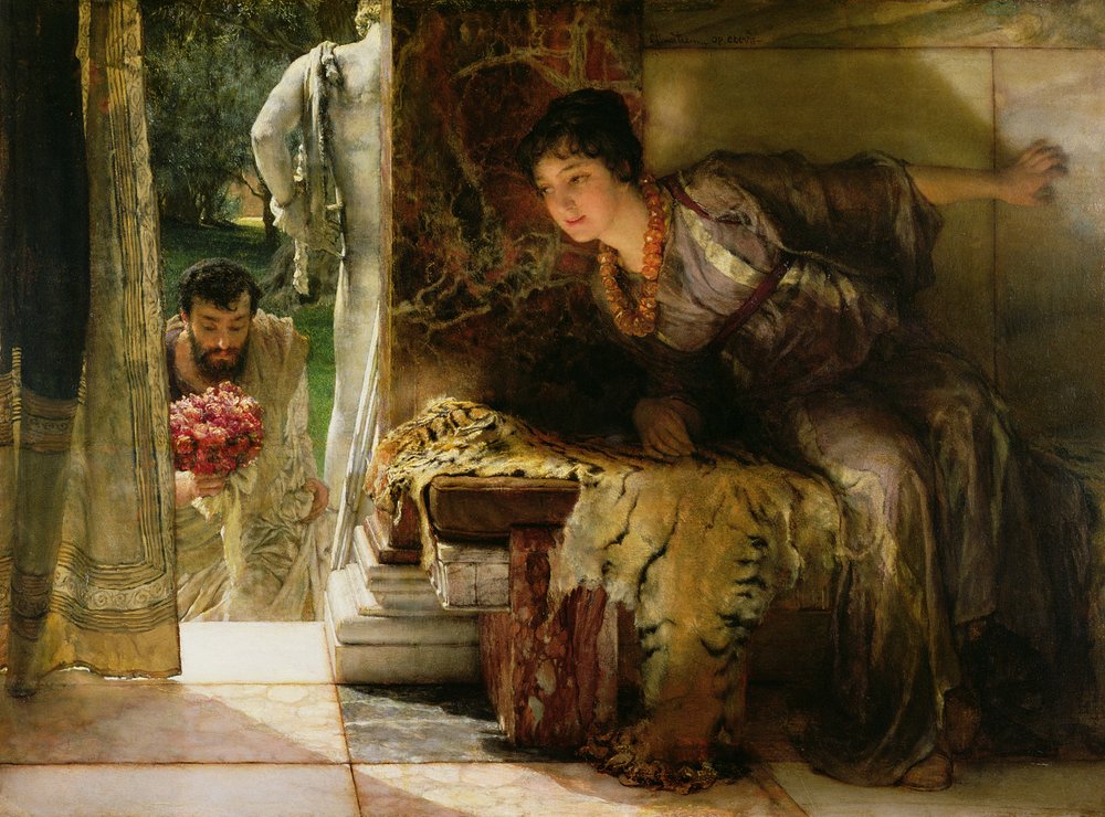 Pasos bienvenidos, 1883 de Lawrence Alma-Tadema