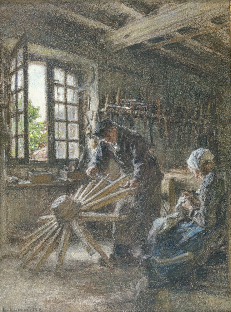 El viejo carretero y su esposa, 1897 de Leon-Augustin Lhermitte