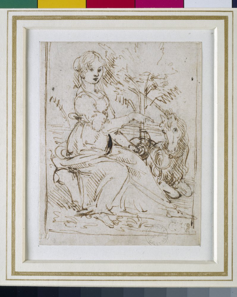 Dama con un unicornio de Leonardo da Vinci