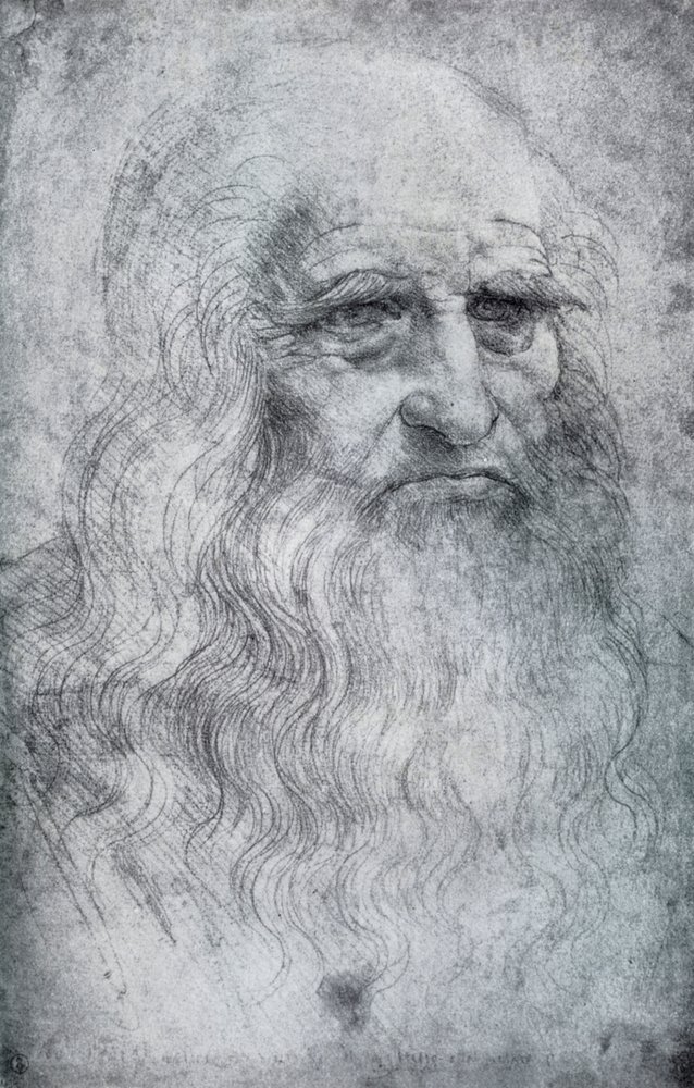 Autorretrato de Leonardo da Vinci, c1512-1515 1954 de Leonardo da Vinci