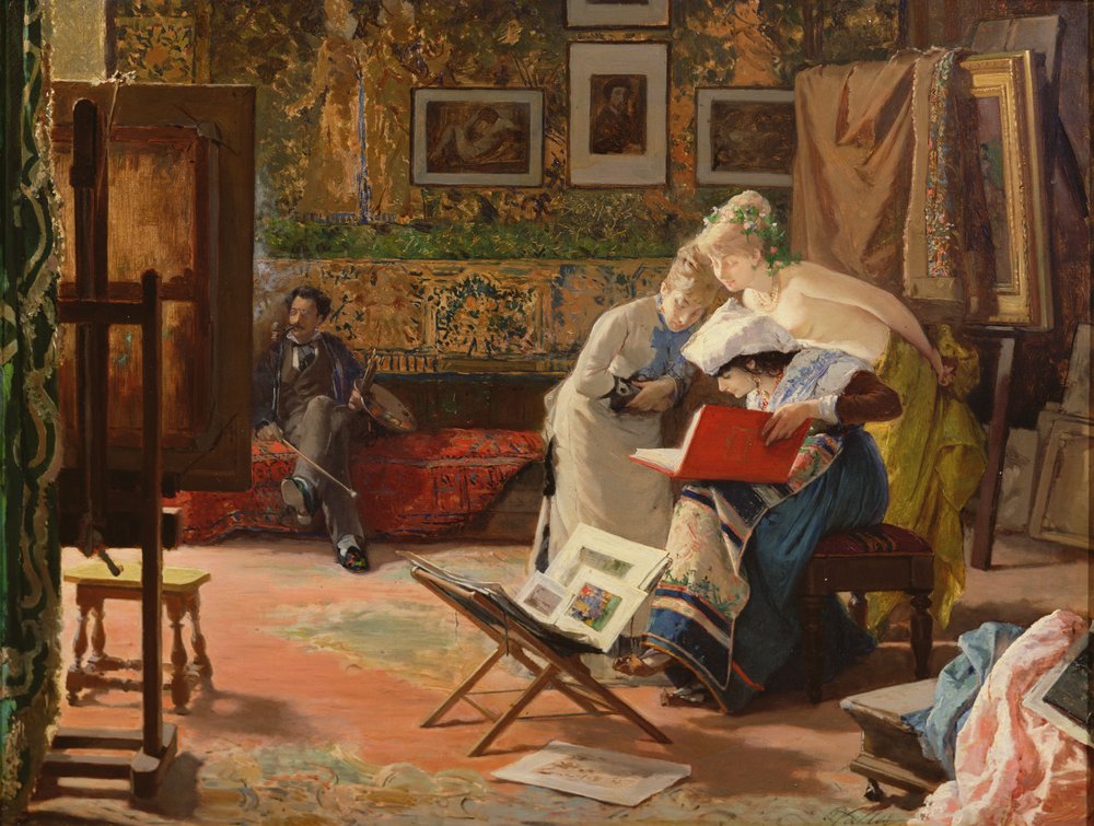 El estudio del artista de Lorenzo Valles