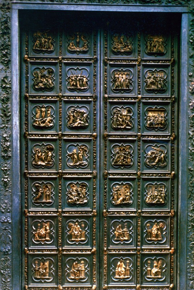 Las puertas norte del Baptisterio de San Giovanni, 1403-1424 de Lorenzo Ghiberti
