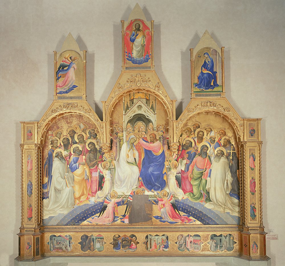 Coronación de la Virgen, 1414 de Lorenzo Monaco