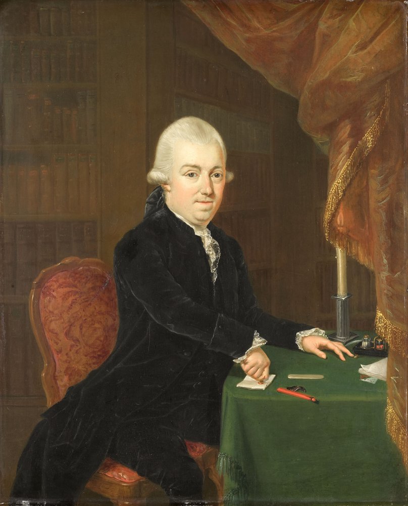 Jan Bernd Bicker (1746-1812). Retrato de un hombre desconocido.[1] Título o títulos alternativos: Jan Bernd Bicker (1746-1812).[3] Retrato de Jan Bernd Bicker (1746-1812), comerciante y banquero en Ámsterdam, presidente de la Asamblea Nacional en 1796 de Louis Bernard Coclers