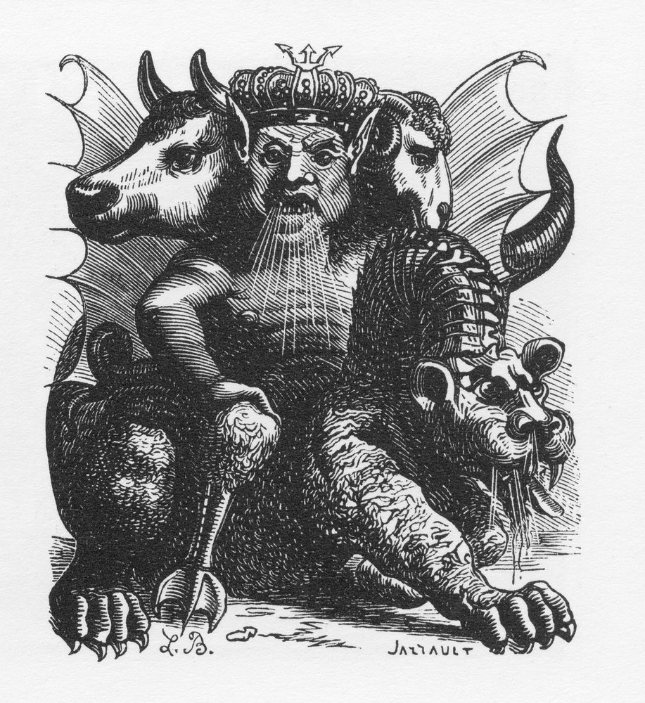 Asmodeo demonio de la Biblia - Asmodeus o Ashmedai rey de los demonios - en 