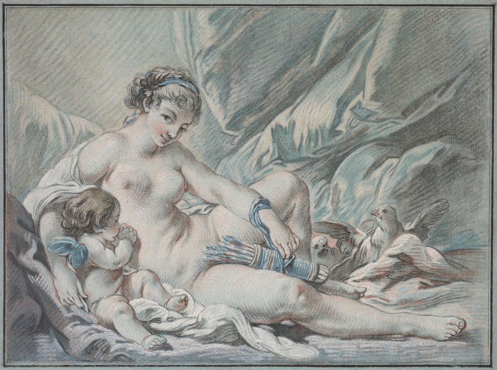 Love pide a Venus que le devuelva sus armas de Louis Marin Bonnet