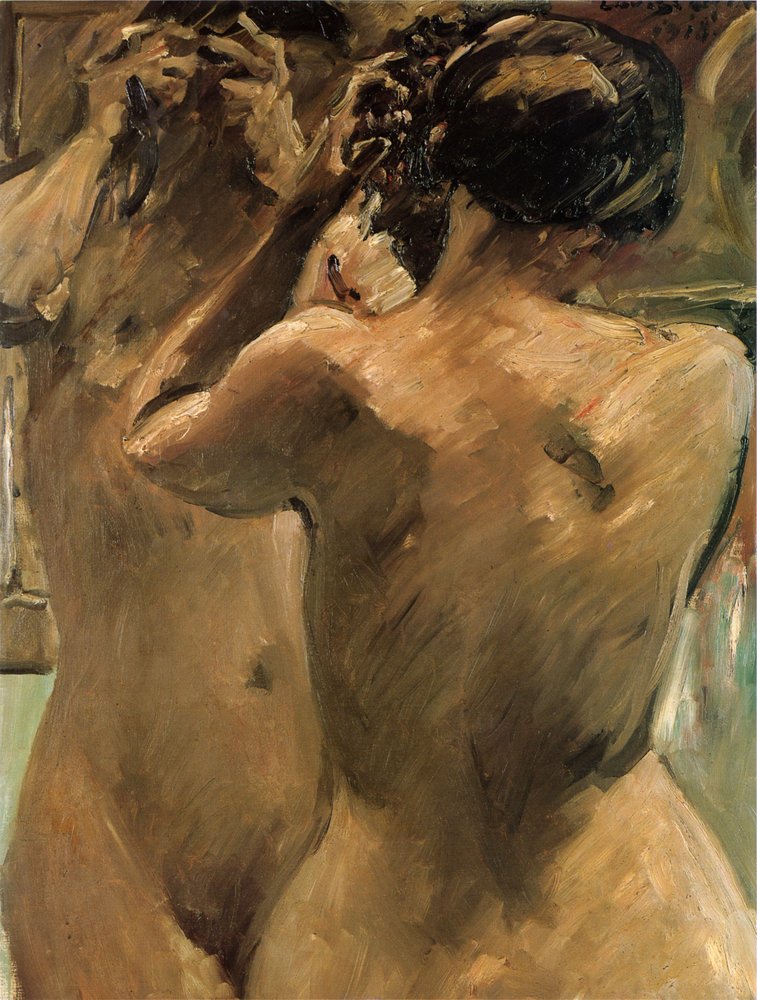 Chica frente al espejo de Lovis Corinth