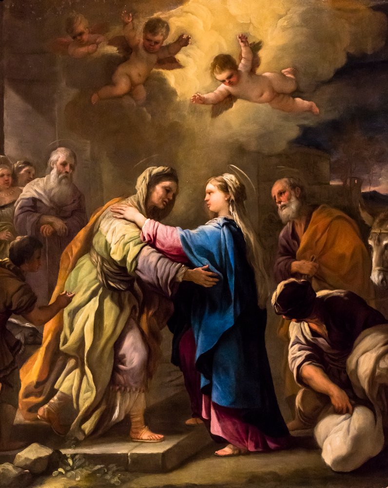 La Visitación, c. 1695/96 (Óleo sobre cobre) de Luca Giordano
