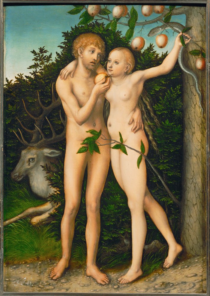 Der Suendenfall - La caída ... de Lucas the Elder Cranach
