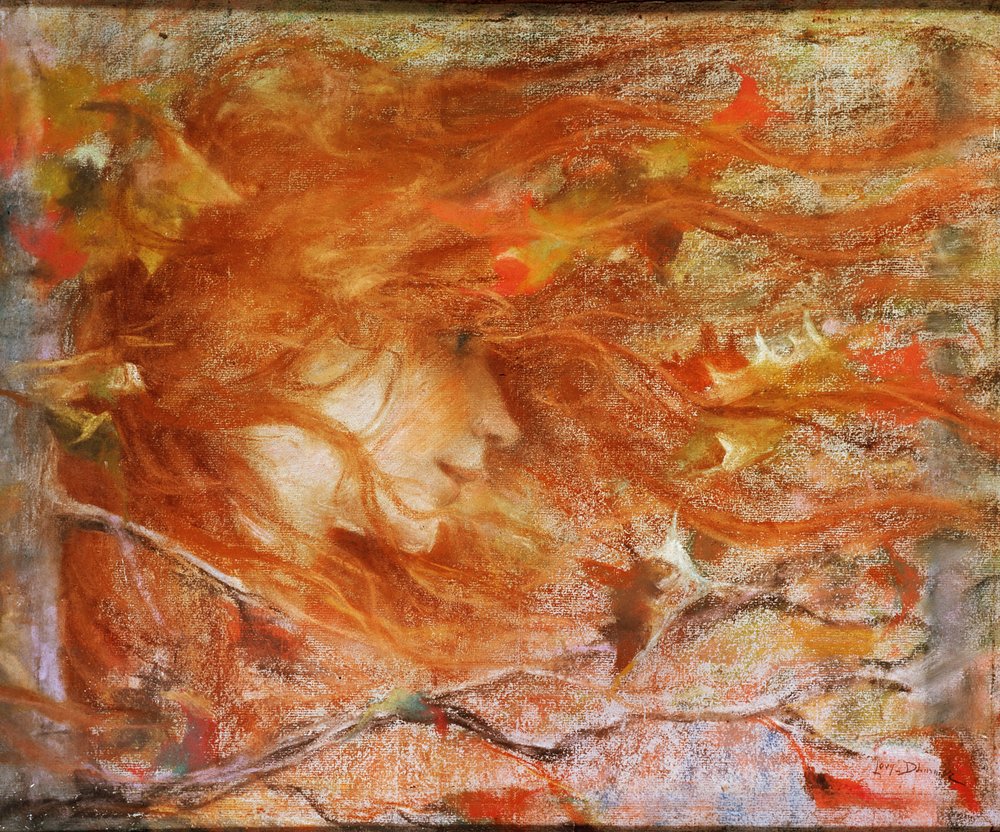 Ráfagas de viento de Lucien Levy-Dhurmer