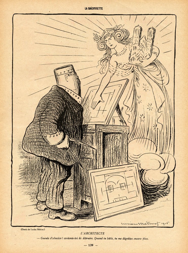 La Baionnette, Satírico en N&B de Lucien Metivet