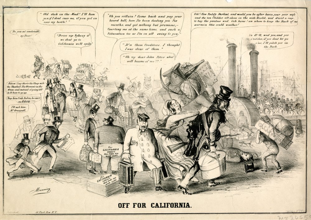 Rumbo a California, 1849 de Manning