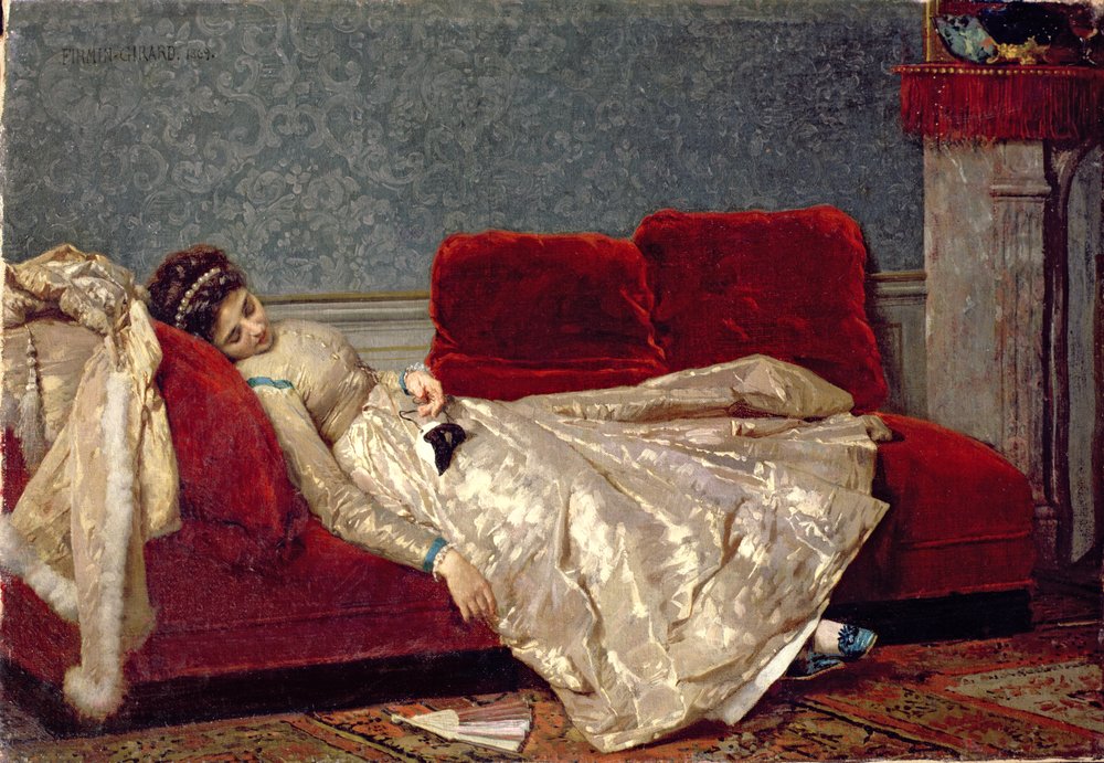 Después del baile, 1869 de Marie Francois Firmin-Girard