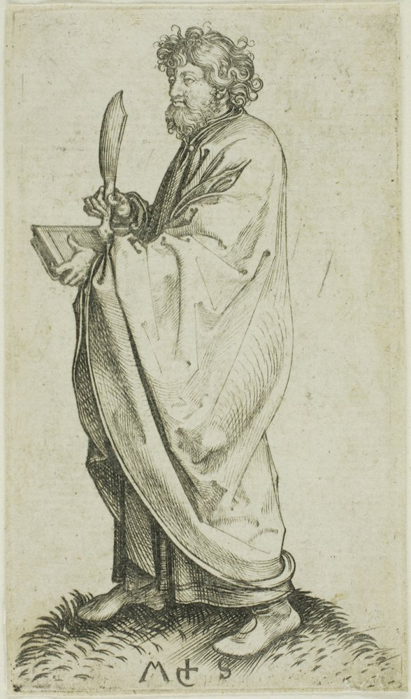 San Bartolomé, de Apóstoles de Martin Schongauer