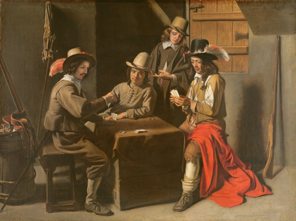 Los Jugadores, c.1650 de Mathieu Le Nain