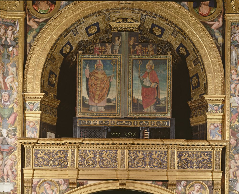 San Basián y San Ambrosio, Obispo de Milán, 1507 de Matteo Chiesa
