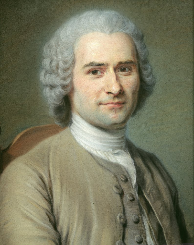 Retrato de Jean-Jacques Rousseau (1712-78) de Maurice-Quentin de La Tour