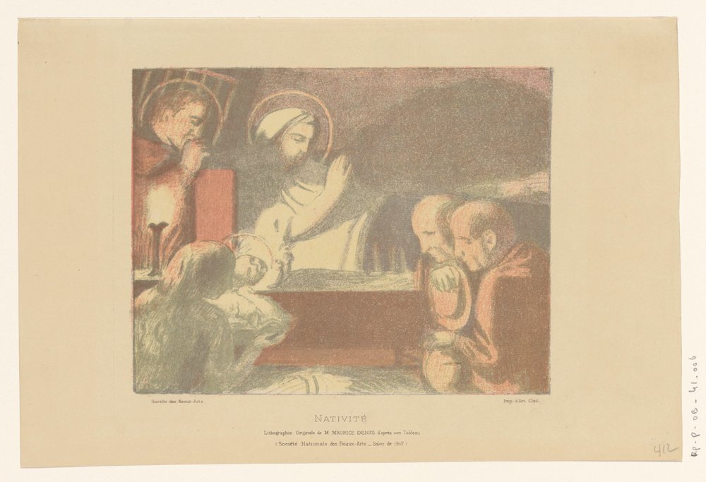 Adoración del Niño Jesús
Nacimiento (título en el objeto) de Maurice Denis