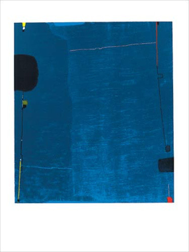 Díptico azul, 1963, 90 x 70 cm de Max Ackermann