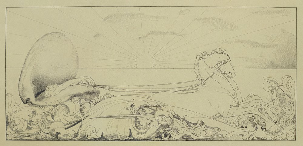Triunfo, de la serie de diez placas de Paráfrasis sobre el descubrimiento de un guante, 1878 publicado en 1881 de Max Klinger