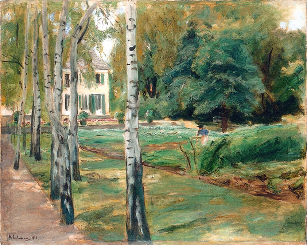 La Avenida de los Abedules en el Jardín Wannsee hacia el Oeste de Max Liebermann