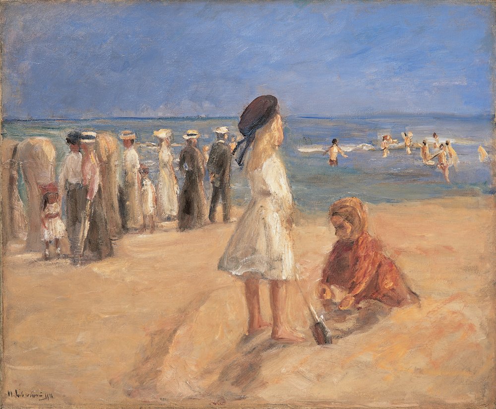 Vida en la playa, 1916 de Max Liebermann