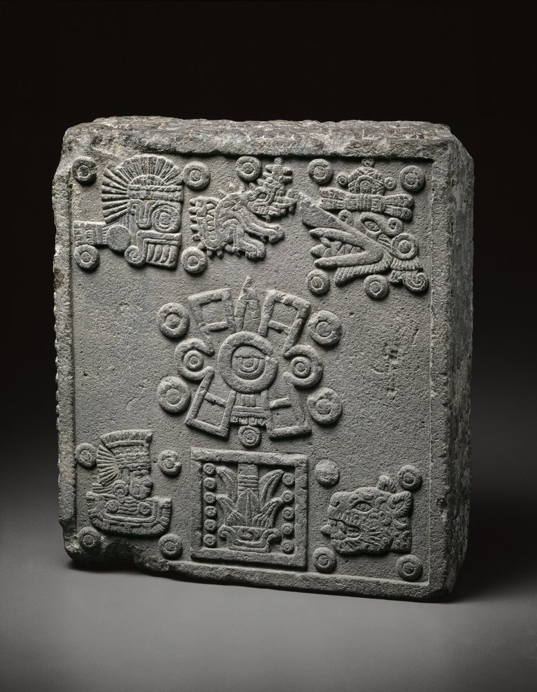 Piedra de Coronación de Motecuhzoma II de Mexican School