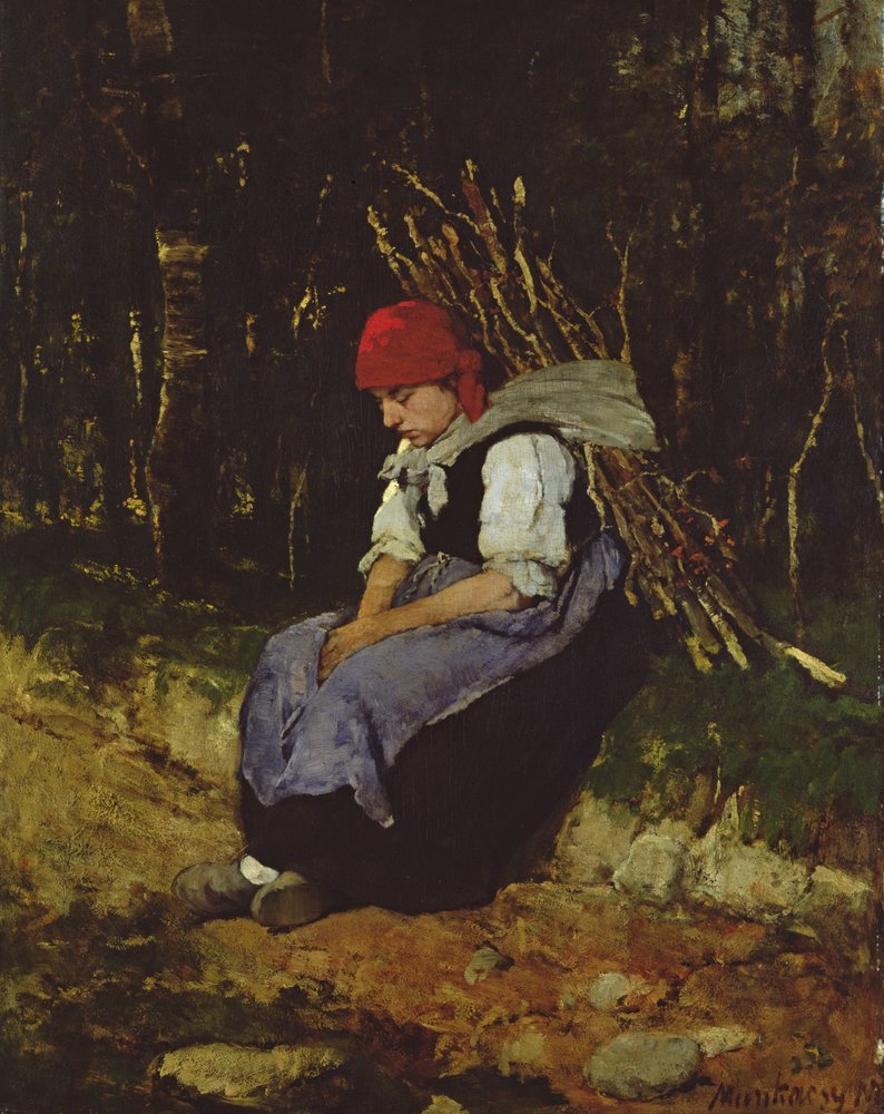 La recolectora de ramitas de Mihály Munkácsy