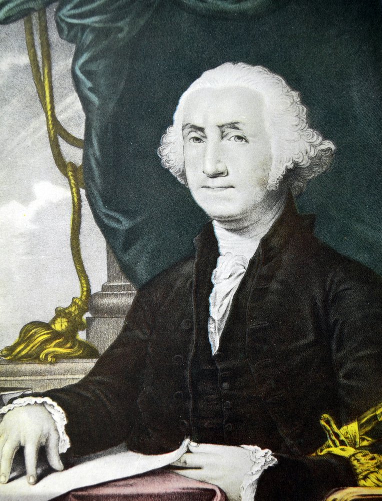 Ilustración de Currier & Ives del Siglo XIX. George Washington primer presidente de los Estados Unidos de N. and Ives, J.M. Currier