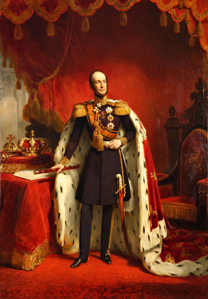 Retrato de Guillermo II de los Países Bajos (1792-1849) de Nicolaas Pieneman