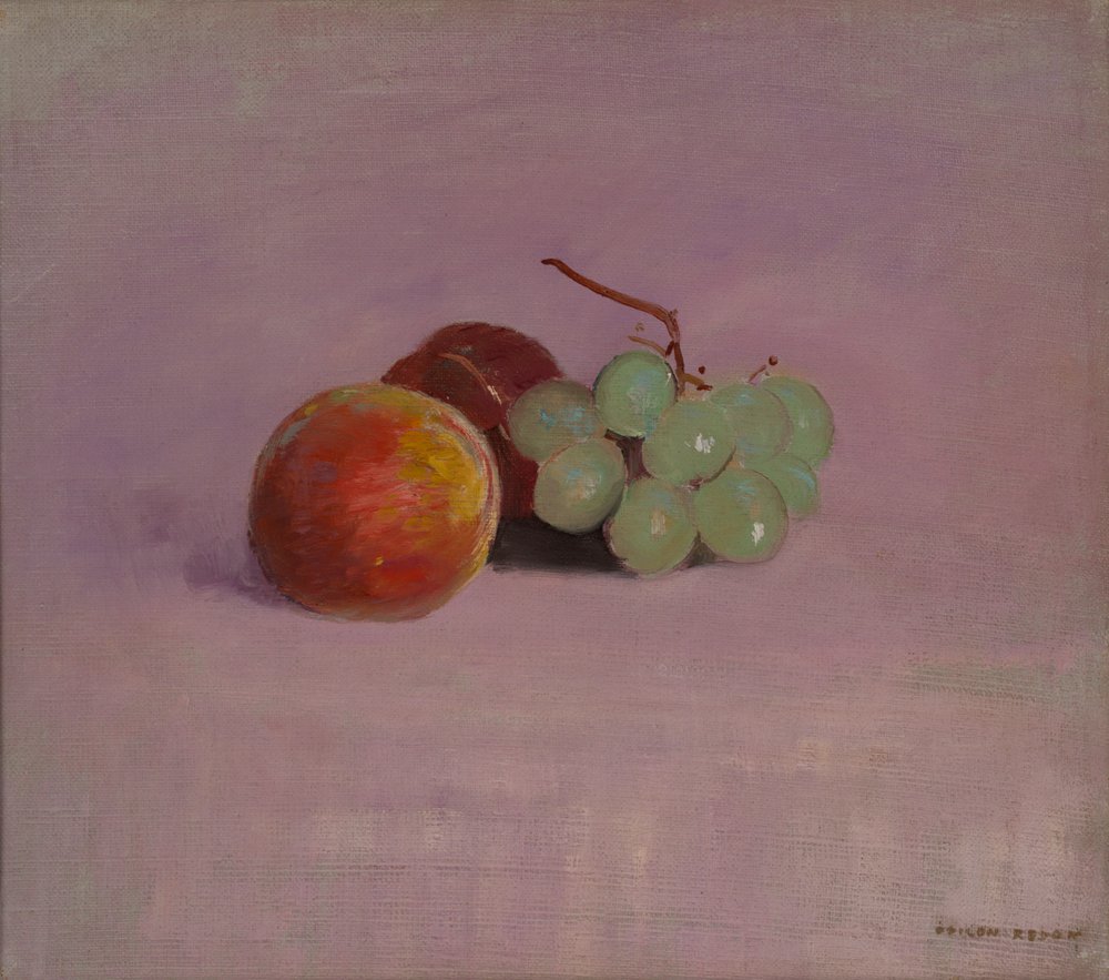bodegón con fruta de Odilon Redon