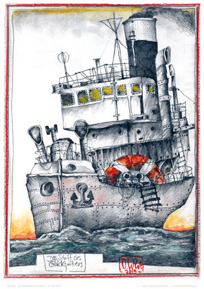 El barco del buscador de fortuna de Ole West