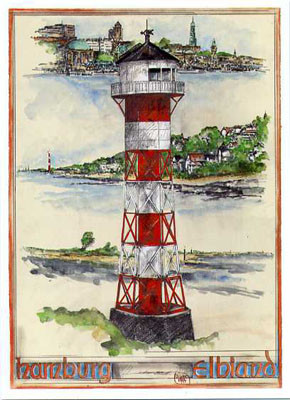 Región del Elba de Hamburgo de Ole West